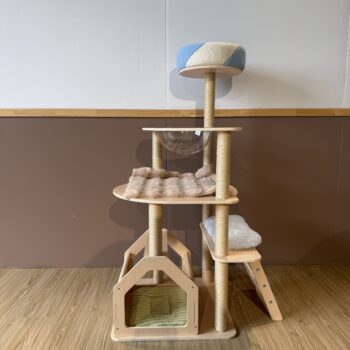 Log Cabin Step Cat Tree