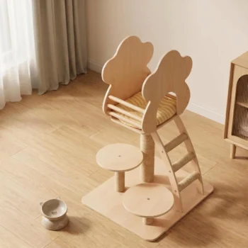 Forest Themed Cat House With a Jumping Platform