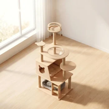 Cat Climbing Frame With Built in Tree House